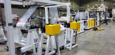 1 To 8mm 1220 To 2100mm Refrigerator Board ABS HIPS Extrusion Production Line