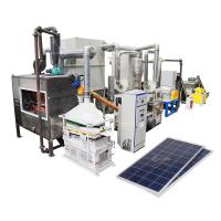 Panneau solaire, panneau cellulaire, séparateur métallique, séparateur de silicium, séparateur de plastique, machines de recyclage à 100%
