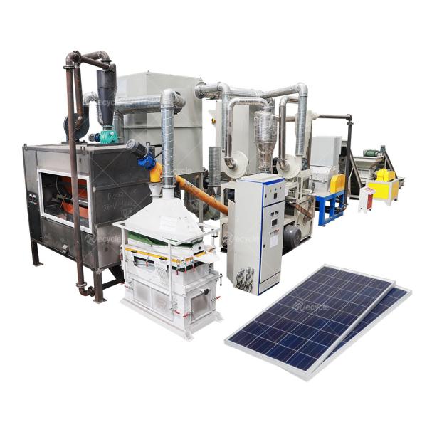 PV Panels Deframing Machine High Seperation Ratio Solution for Solar Panel Recycling