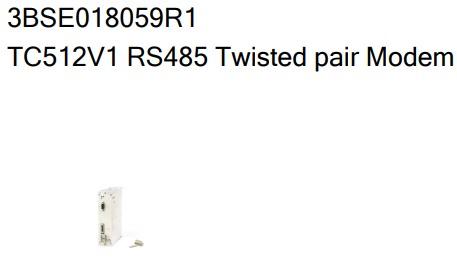 TC512V1 RS485 3BSE018059R1 Modem à paire torsadée ABB