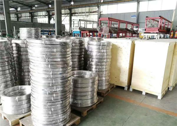 A tubulação de aço inoxidável sem emenda da bobina de SUS304 304L 316L bobinou o tubo do permutador de calor