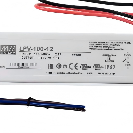 Bulk Meanwell Single Output LED Power Supply Waterproof LED Driver
