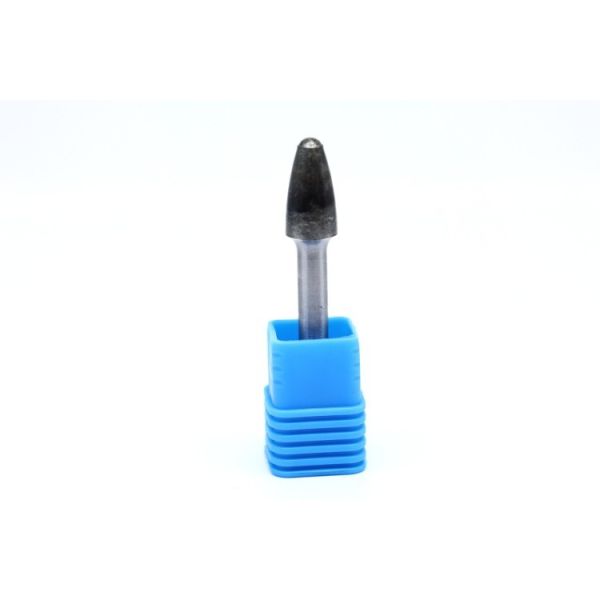 SF-3ZM Radius Tree Carbide Burr with 10mm Head Diameter Untoothed for Custom Grinding