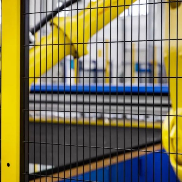 Low Carbon Steel Wire Mesh Robot Safety Fence Physical Isolation For Enhanced Safety