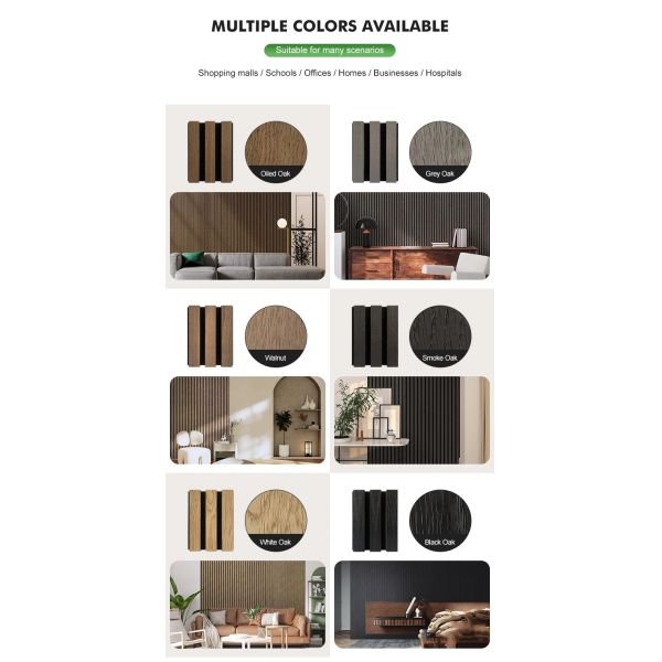 Hot-selling Acoustic Panels Wooden Slat Fluted Wall Panel House Decoration Interior Sound Proof Wall Panels