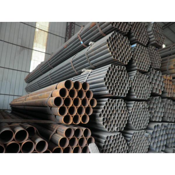 Superficie de pulido inoxidable soldada con autógena negra redonda 304L de la tubería de acero 6m m