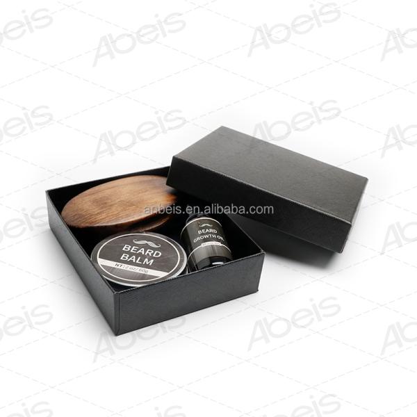 Custom Logo Engraved Portable Pocket Retro Wooden Boar Bristle Beard Brush and Comb Set Men's Beard Care