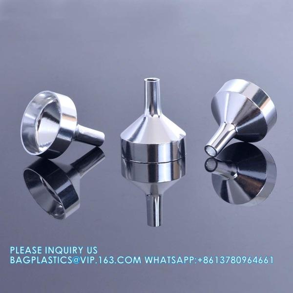 Funnels For Filling Bottles, 3 Pcs Stainless Steel Kitchen Funnel Set With Long Handle, Food Grade Mini Metal Funnel