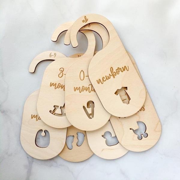 Mère bébé douche suspendu vêtements diviseurs armoire diviseurs armoire pour les vêtements