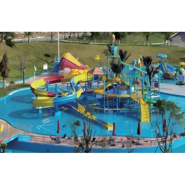 Aqua Village Water Slide House Wear Resistant Customized For Adults