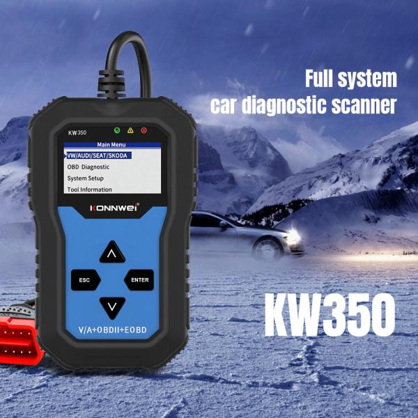 VAG Airbag ABS Brakes TPS Check Car Engine 4 System Konnwei Scan Tool