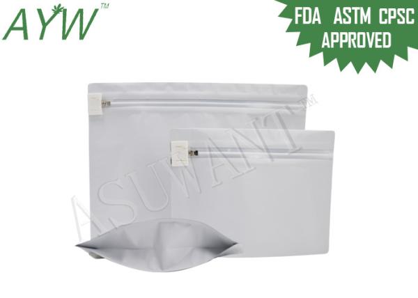 Levante-se a prova do perfume dos sacos da prova da criança, sacos resistentes do pacote da criança com único fecho de correr