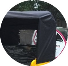 Open 3000w 60km/H Passenger Tricycles Motorized