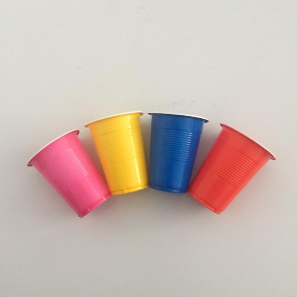 Customized Logo 6oz Disposable PP Plastic Tea Cup OEM Top 7cm Bottom 4cm Height 8.2cm