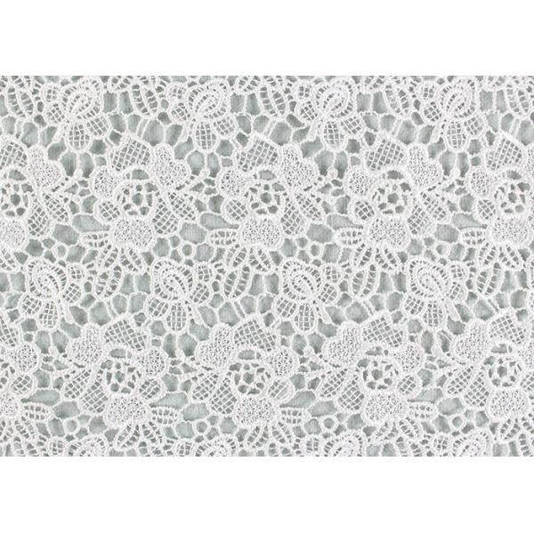 Вышивки ткани шнурка полиэстера шнурок флористической расстворимый в воде для Бридал платья