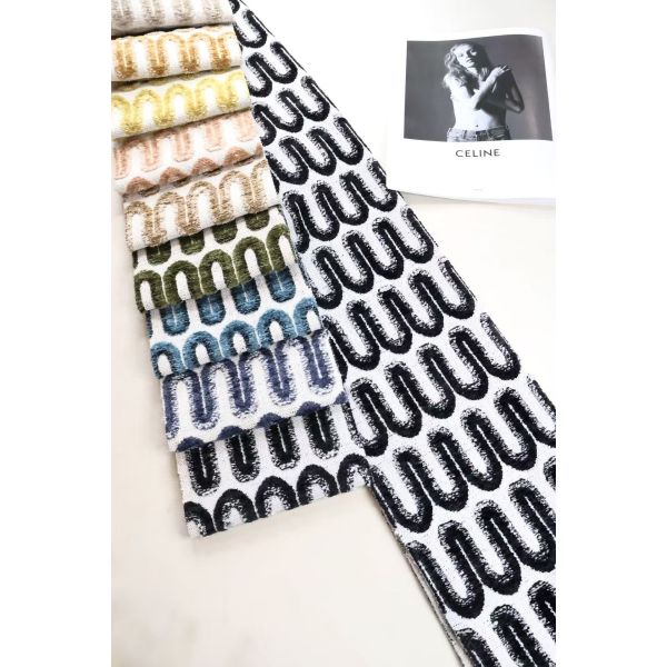 New Product High Quality Jacquard Blended Woven Chenille for Sofa  Fabric Home Textile