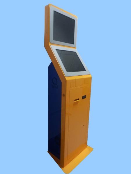 19 LCD Dual Screen Self Service Kiosk Standing for Retail Payment