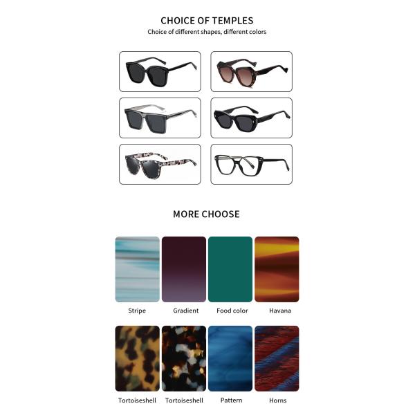 Поляризовыванное логотипа рамки зеркала солнечных очков ацетата покрытие изготовленного на заказ голубое