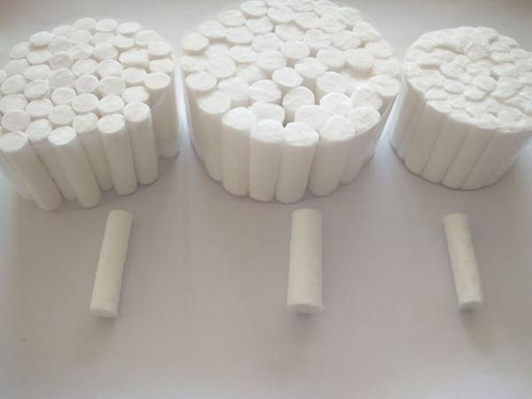 Pure Natural Dental Cotton Roll 8x25mm 10x30mm Various Diameter