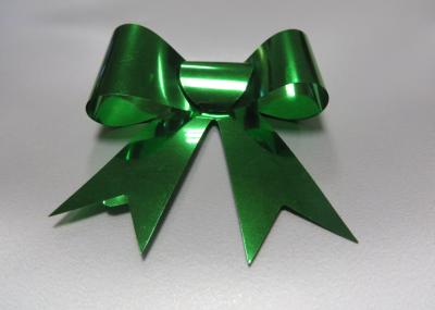 Plastic tie christmas ribbon bow with elastic for gift , candy , chocolate packaging