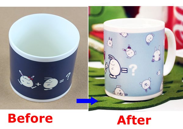 Corporate Gifts Heat Sensitive Color Changing Coffee Mug Eco - Friendly