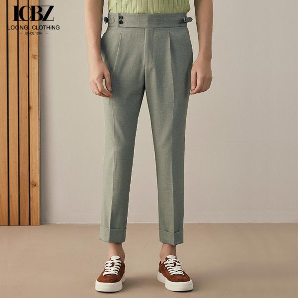 Дизайн на заказ Неапольские итальянские мужские брюки белые и белые парижские брюки