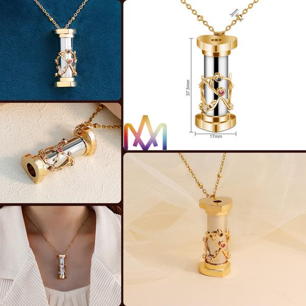 Ожерелье калейдоскопа мини женщин выгравированное привесное