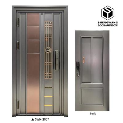 Swing Left Grey Homes Stainless Steel Swing Door House Door Opens Outward Waterproof