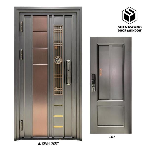 MDF Fireproof Buiding Aluminium Doors  Interior Safety Fire Rated Door
