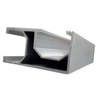 Rail en aluminium solaire de rails de support de picovolte d'anodisation d'OEM pour des panneaux solaires