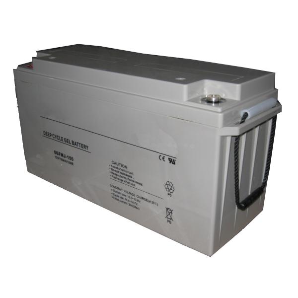 12V 100Ah Gel Deep Cycle Battery with 12 Years Design Life ABS Case for Photovoltaic System