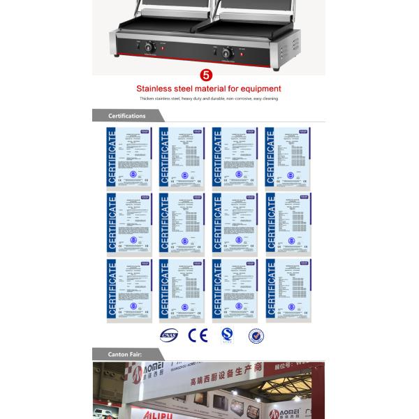 Полная плоская 2 в 1 двойная тарелка Panini Sandwich Press электрический контактный гриль для коммерческих