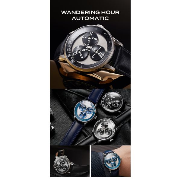 Executive Elegance | 316L Steel & Genuine Leather Mechanical Watch