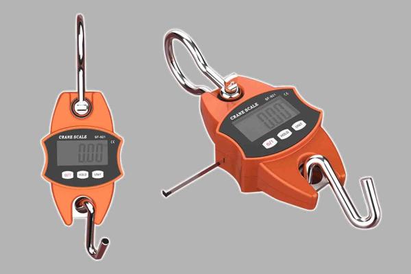 Aluminium Housing LCD Display Heavy Duty Hanging Crane Scale With Measure Tape