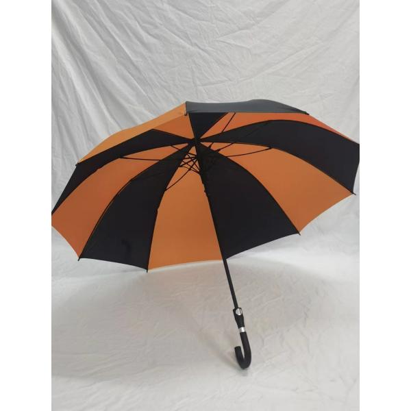 Windproof Auto Open Golf Umbrella with Custom Logo Prints and 130cm Open Diameter
