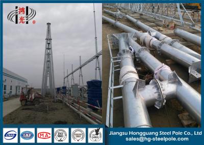 construções de aço 500KV galvanizadas anti oxidação, torre galvanizada da transmissão de energia do mergulho quente