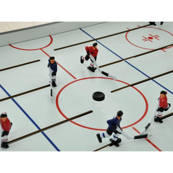 Professional Rod Hockey Table 5mm Acrylic Dome Hockey Table With Silver Plastic Corner