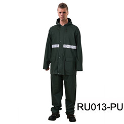Рыбалка на открытом воздухе ДЕЖДЕНИЕ РР014 Резиновый полиэстерный ПВХ водонепроницаемый дождевой костюм
