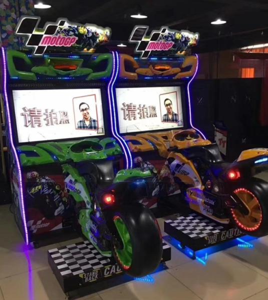 GP Race Bike Simulator Comfortable Realistic Motorcycle Simulator With 42 Monitor