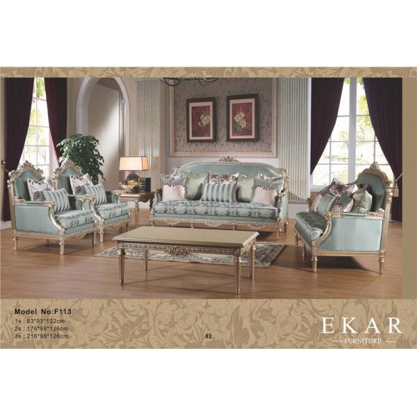 Classic Carved Luxury Sofa Set Design Living Room Furniture