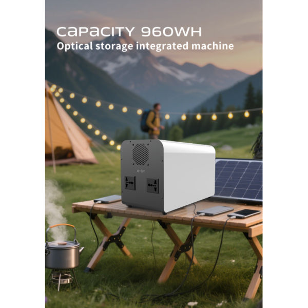 1200W 960Wh LiFePO4 Portable Power Station MPPT Controller Energy Storage Power Supply