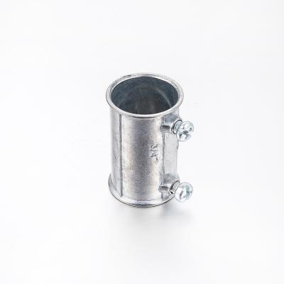 Electrical Metal Conduit Pipe Fittings , 3 4 EMT Coupling Zinc Die Casting