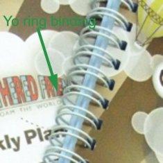 Impression faite sur commande bon marché adaptée aux besoins du client de bloc-notes de carnet de notes à spirale avec l'attache en spirale de YO