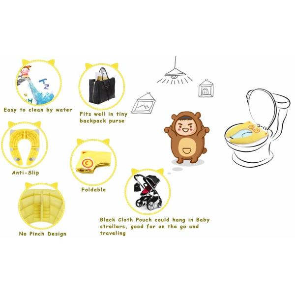 Travel Folding OWL Shape Baby Potty Training Toilet Seat BY18MTYMTZD01