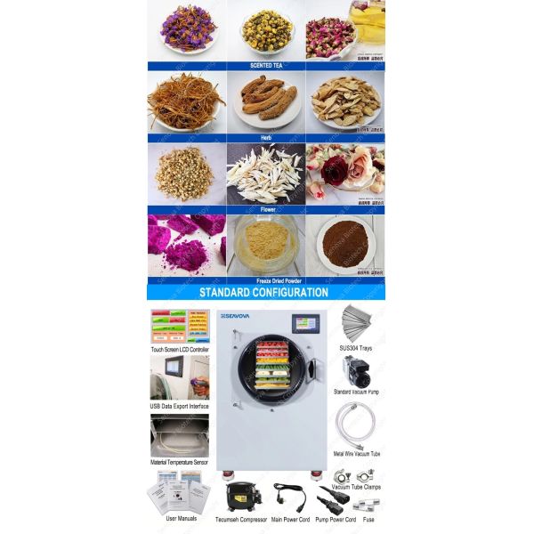 20Kg Small Commercial Freeze Dryer Commercial Lyophilizer For Vegetable NovaDryer-HF2000