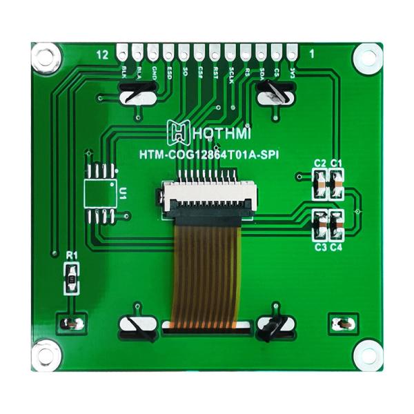 128X64 SPI ST7567 FSTN Graphic LCD Module Wide Temperature For Instrumentation