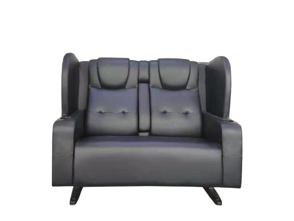 Metal Frame Cinema Lover Chair Theatre Couple Seat