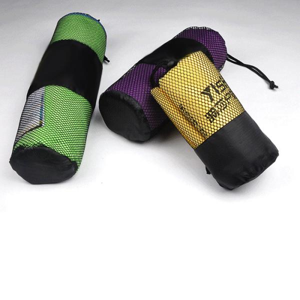 Toalha suada Rápido-seca por atacado de Microfiber da aptidão do curso com Mesh Bag