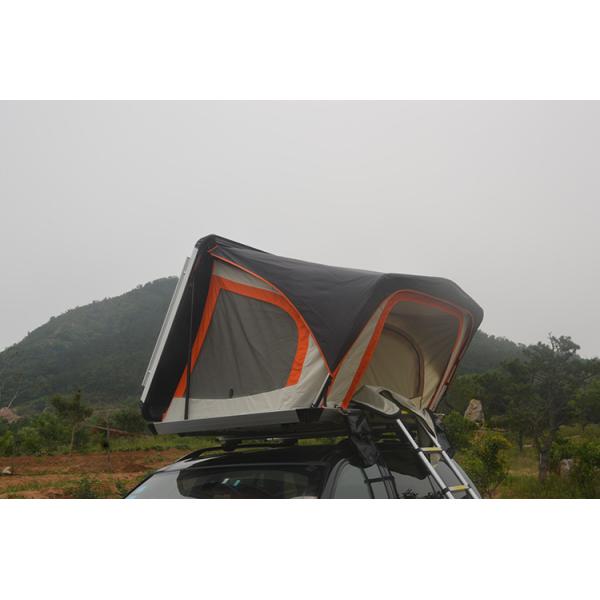 Top Rack Pure Aluminum Folding Air Spring Frame Roof Tent for 4x4 Cars Grey One Bedroom