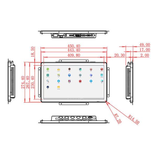 18.5-Inch Android Display for Digital Menus and Interactive Vending Machines